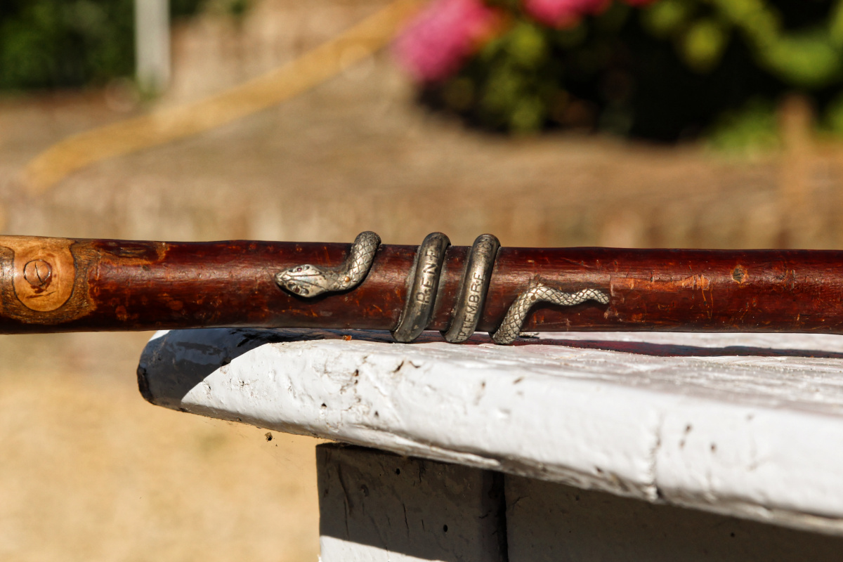 VENDU - Canne "serpent", art populaire,