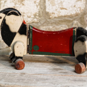 Basset articulé à roulettes en bois "Made in France" - jeu de plancher à tirer