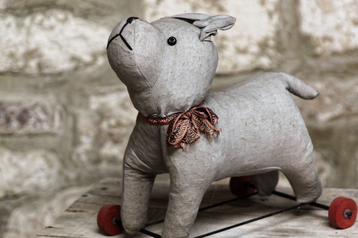 Paire de chiens à roulettes - jeu de plancher à tirer – Image 4