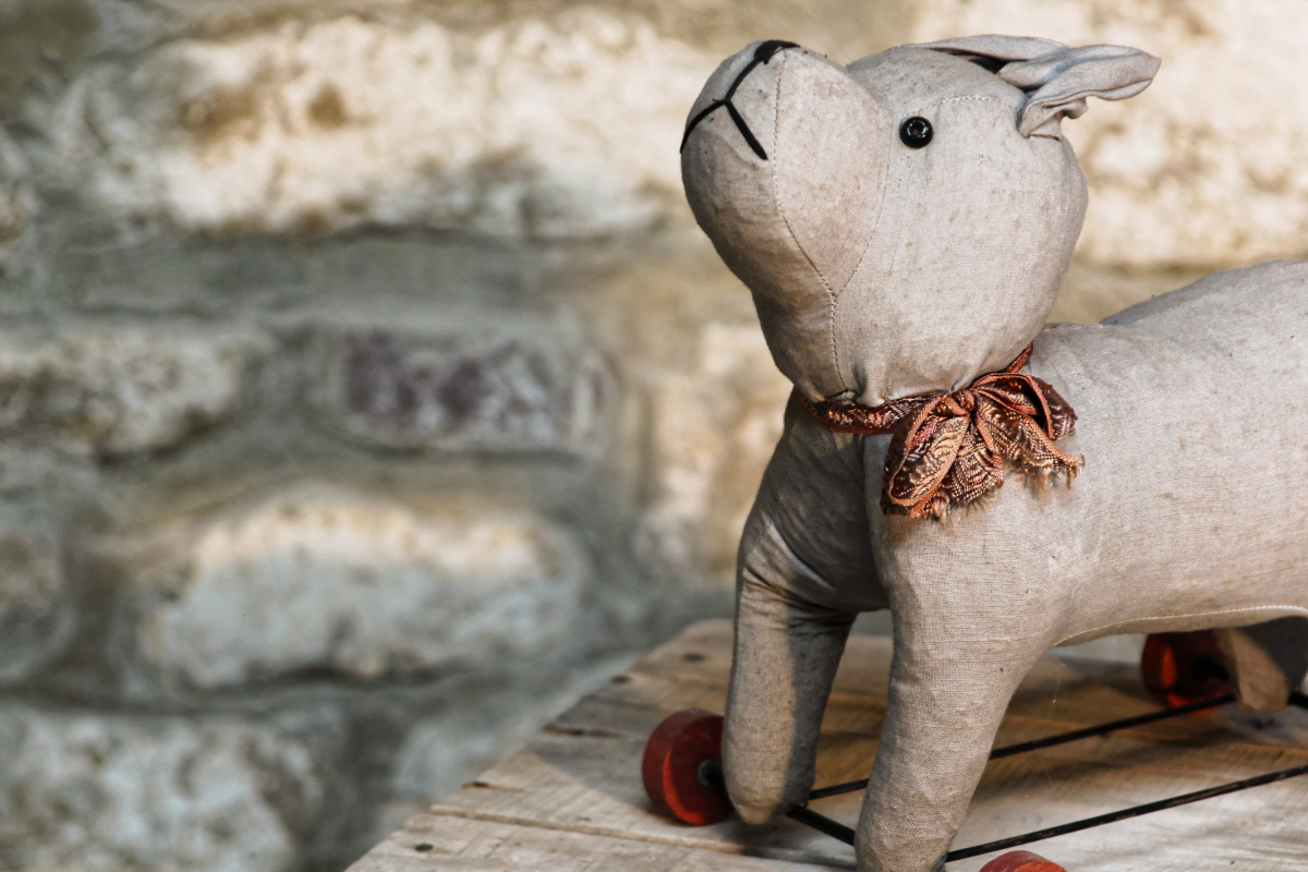 Paire de chiens à roulettes - jeu de plancher à tirer – Image 5