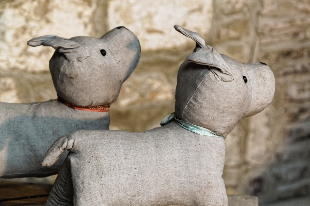 Paire de chiens à roulettes - jeu de plancher à tirer – Image 8