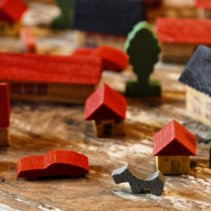 Ancien jeu de construction en bois des années 50