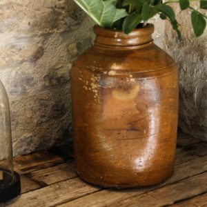 Pot à graisse en grés, poterie artisanale