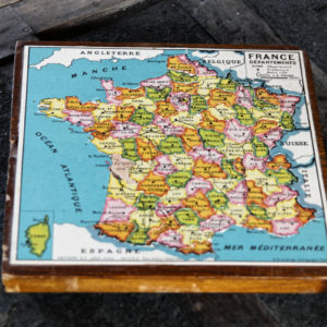 VENDU - Ancien puzzle carte de France - Editions C,T, Jeux Paris - Années 60