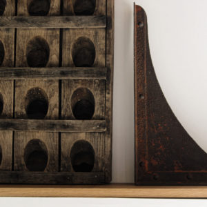 Magnifique équerre industrielle - métal riveté