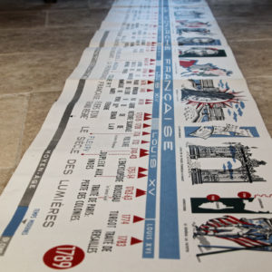 Frise chronologique monumentale d'école