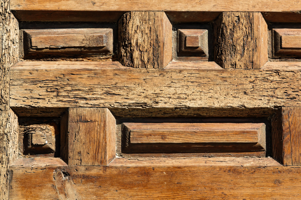 Porte espagnole à caissons XVIIème siècle, Haute Epoque – Image 2