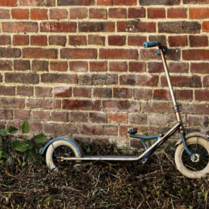 Trotinette à pédale années 60, bleue