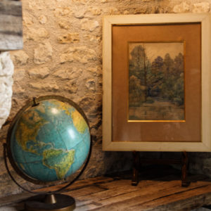 Aquarelle sur papier - paysage en forêt - signé Paul Givry