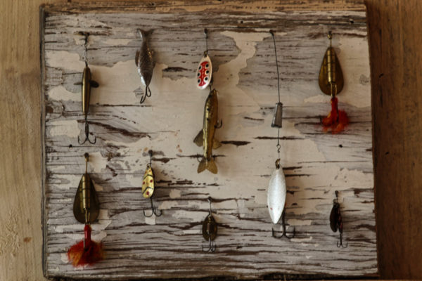 2 Leurres De Pêche Vintage – Topwater, Taches Jaunes/rouges/noires, Made In USA