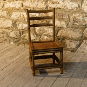 Chaise enfant en bambou fendu