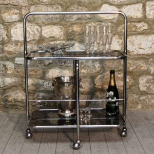 Desserte roulante vintage années 70