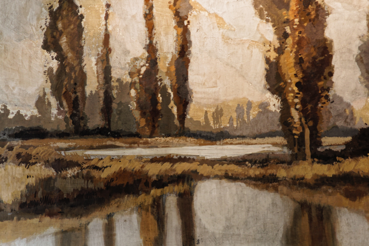 Huile sur Isorel signée Lucien Péri (1880 -1948)