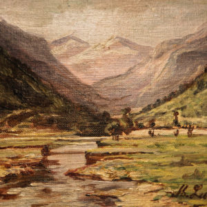 Huile sur toile signée Lurmin, datée de 1916