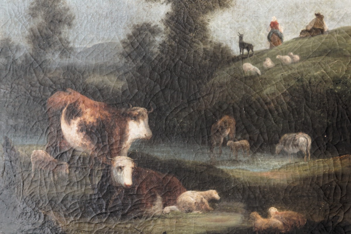 Huiles sur toile paysage animé – Image 3