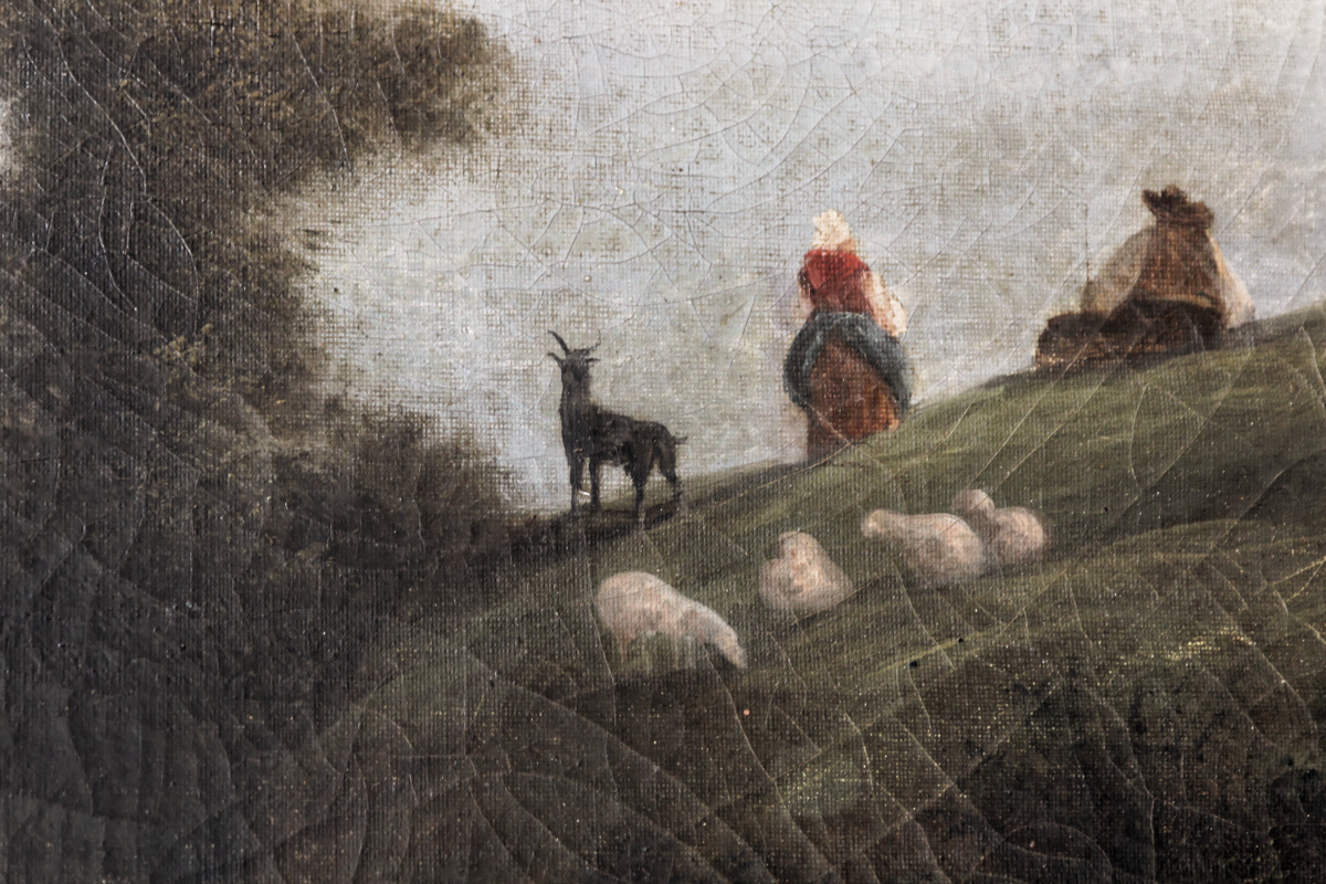 Huiles sur toile paysage animé – Image 5