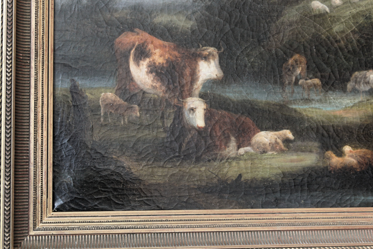 Huiles sur toile paysage animé – Image 6