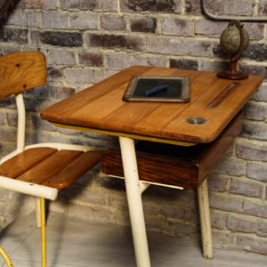 Pupitre d'écolier, années 50