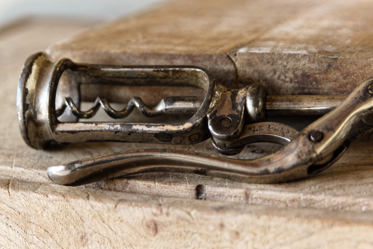 Rare tire bouchon Jacques Perille - Le presto, fin XIXème en fer nickelé – Image 2