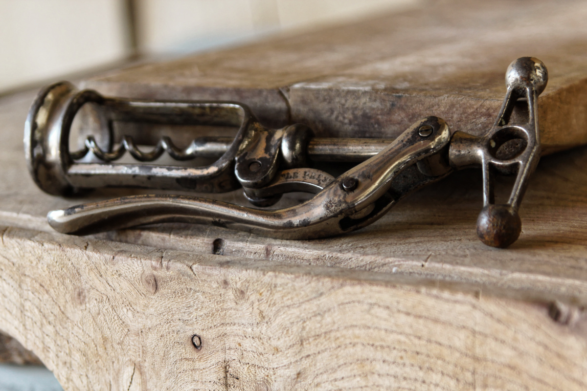 Rare tire bouchon Jacques Perille - Le presto, fin XIXème en fer nickelé – Image 3
