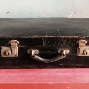 Ancienne valise en cuir English Lever