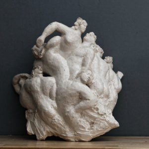 VENDU - Sculpture en faience émaillée, signée Elisabeth Chauvenet