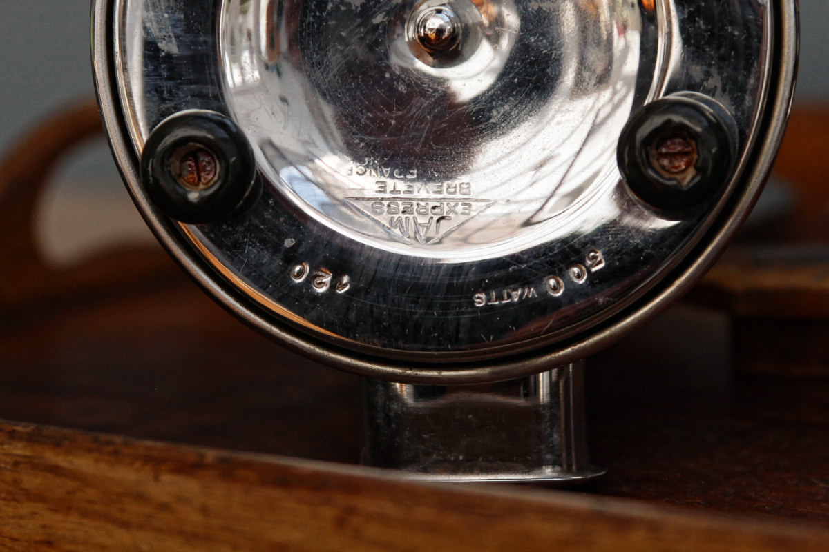 Cafetière Expresso chrome et bois années 50, marque JAM – Image 2