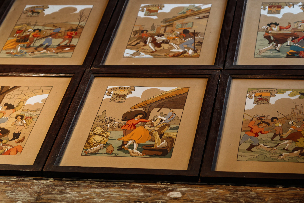 12 lithographies colorisées signées – Image 10