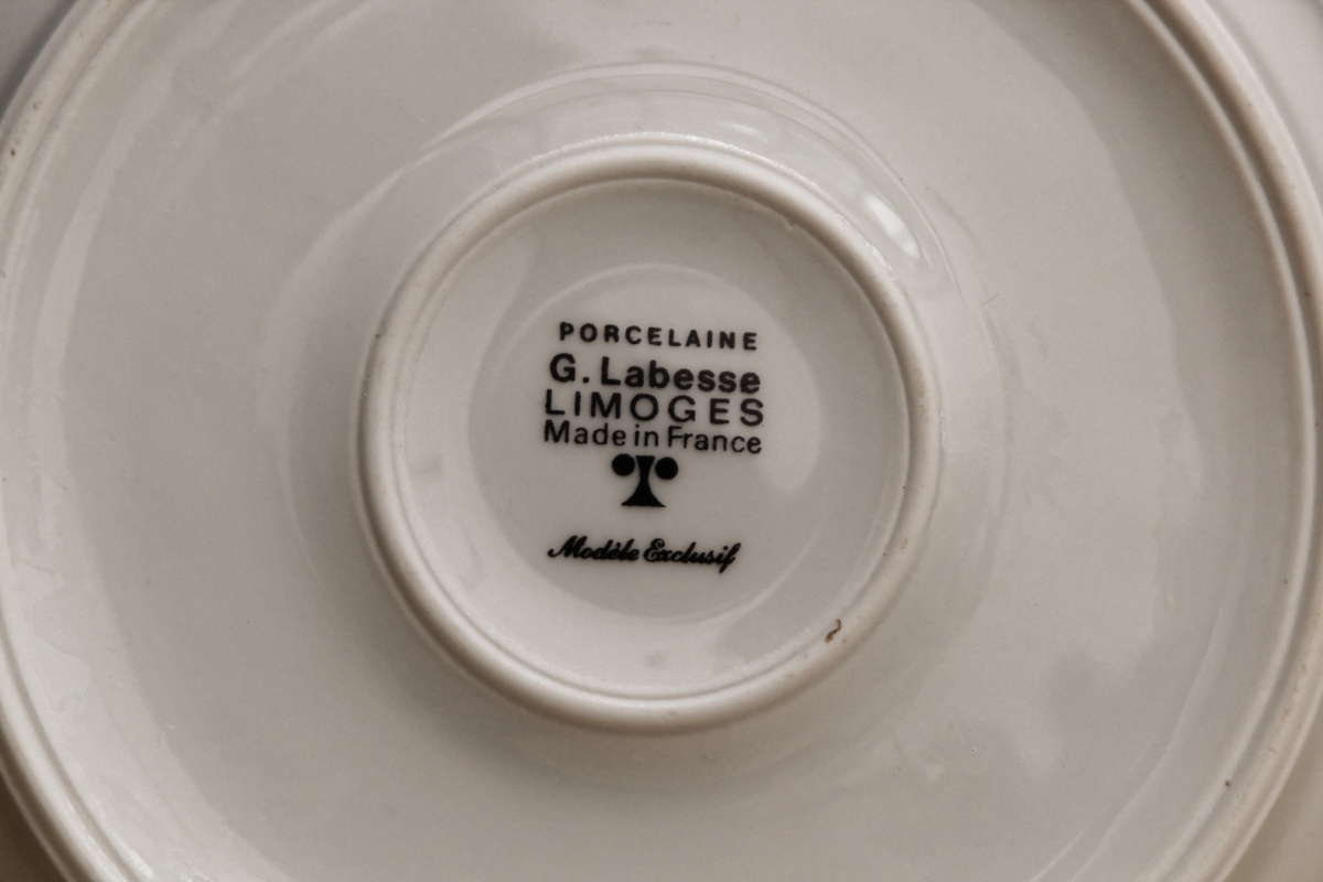 Assiette à bouillie en porcelaine de Limoges – Image 2