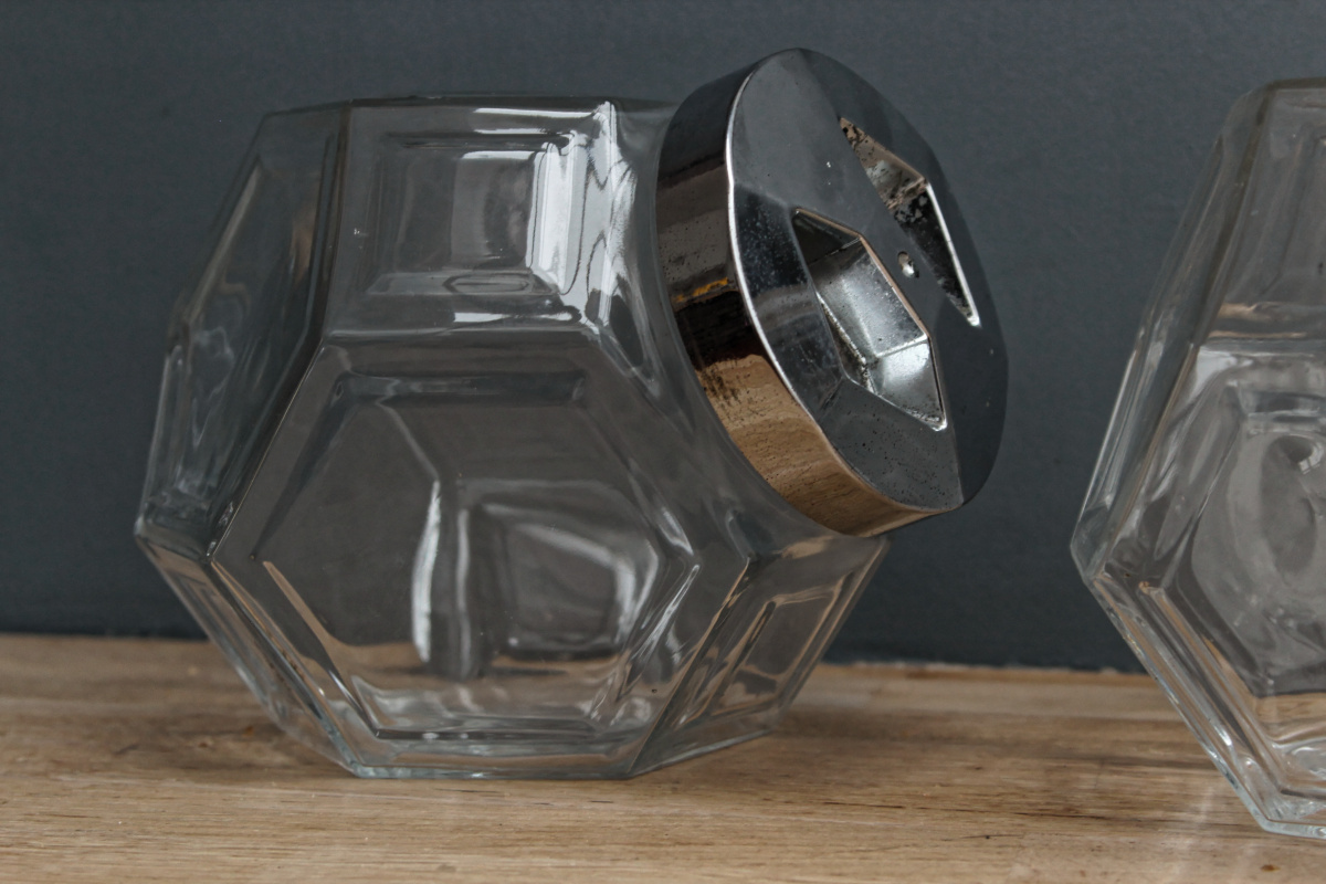 Paire de bocaux de bonbons années 50-60 – Image 3