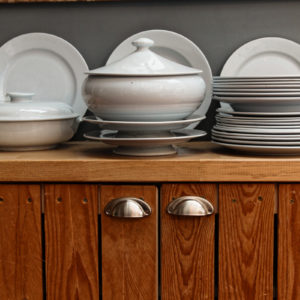 Service en faience de Sarreguemines bleu nuage