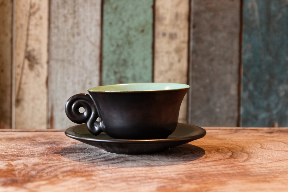 Service à thé, années 50 - faience d'Accolay – Image 3