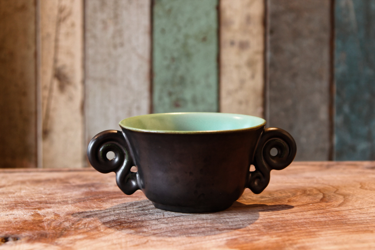 Service à thé, années 50 - faience d'Accolay