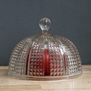 Cloche en verre pressé moulé