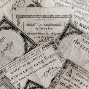 Composition à partir d'assignats - fin XVIIIème
