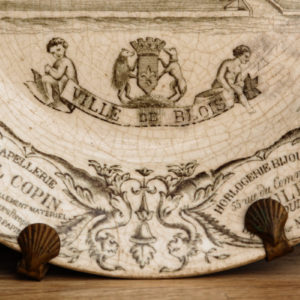 Rare assiette publicitaire - Ville de Blois - XIXème siècle