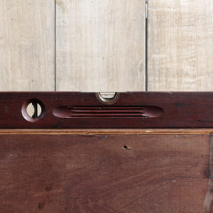 Niveau à bulles en acajou massif