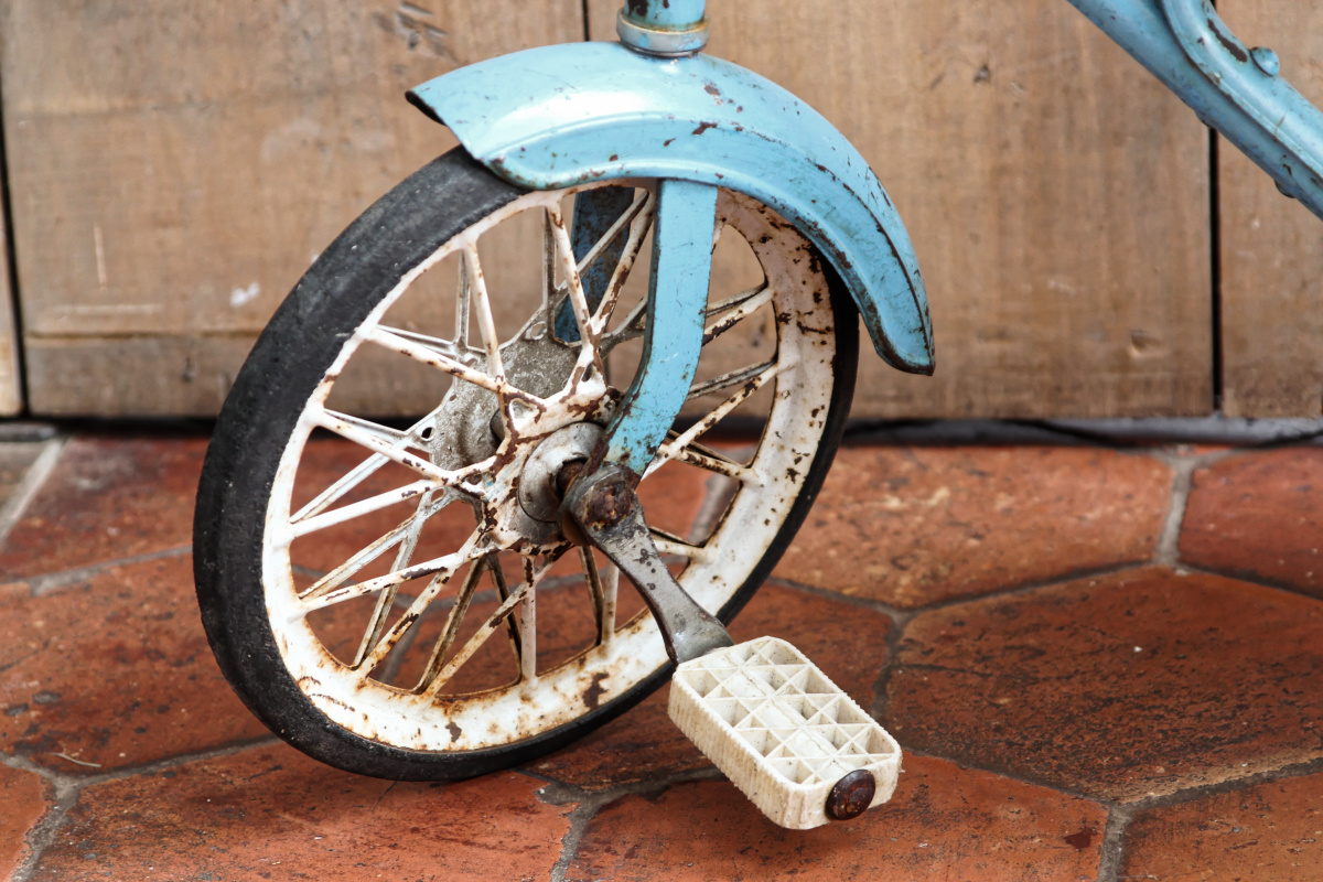 Tricycle benne décoratif - années 50 – Image 6