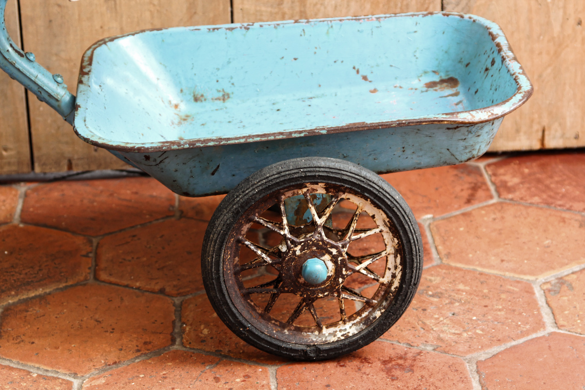 Tricycle benne décoratif - années 50 – Image 5
