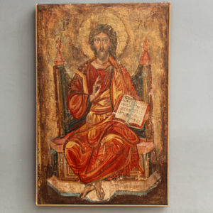 Icone orthodoxe russe - Huile sur toile - Christ Pantocrator