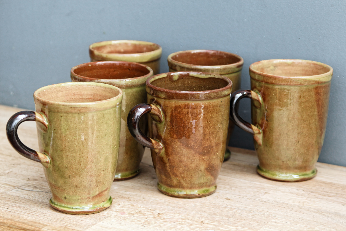 Service à orangeade en terre cuite vernissée – Image 8