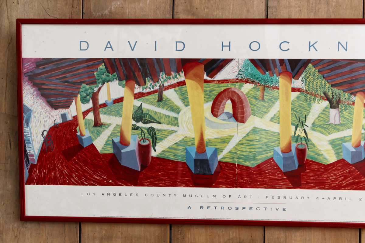 Affiche originale encadrée - David Hockney