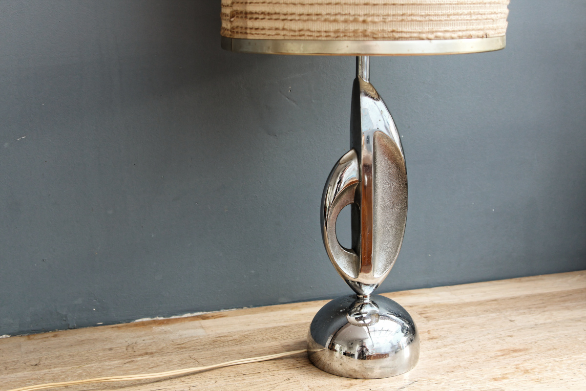 VENDU - Lampe space age 70' - fonte d'acier chromé – Image 2