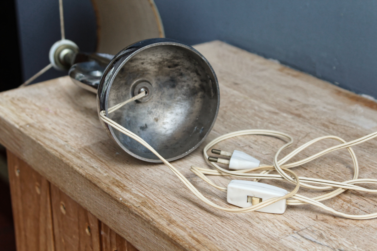 VENDU - Lampe space age 70' - fonte d'acier chromé – Image 5