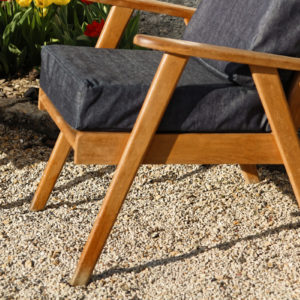 Paire de fauteuils en hêtre, années 50