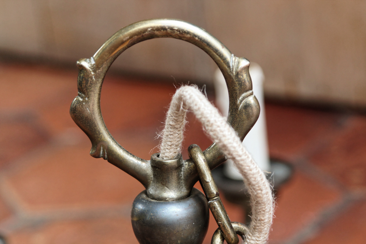 VENDU - Grand lustre en laiton - 10 feux – Image 2