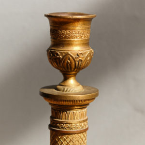 Bougeoir flambeau en bronze - Empire