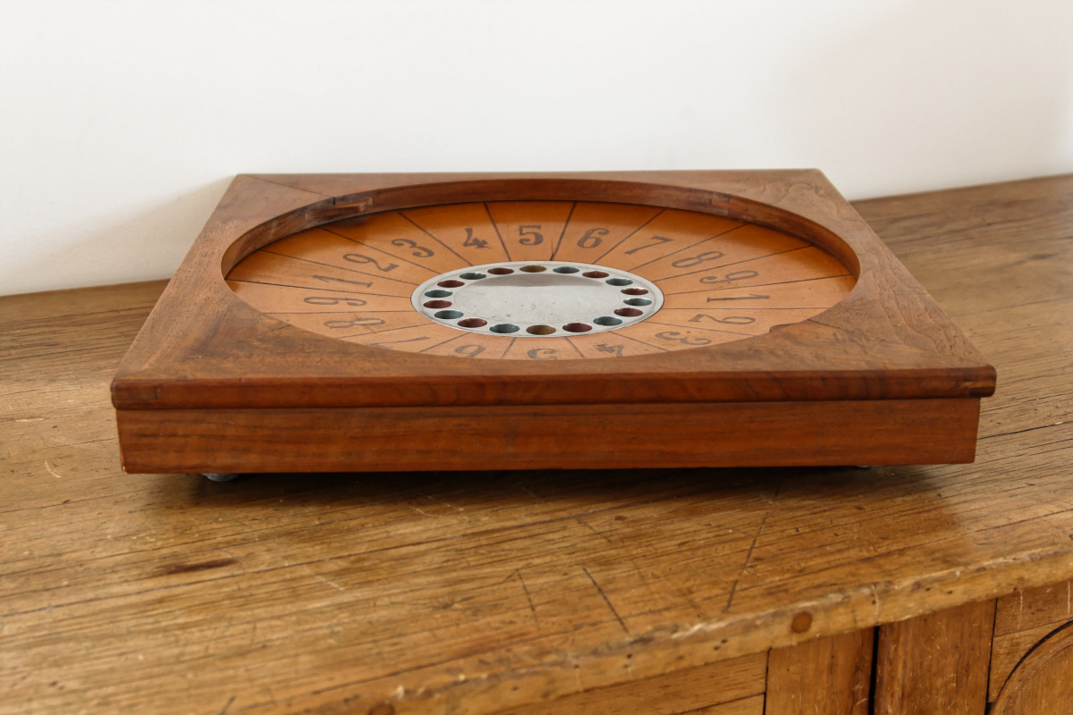 Jeu de la boule en acajou - jeu de comptoir – Image 9