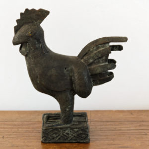 Coq Okpa en bronze, Bénin