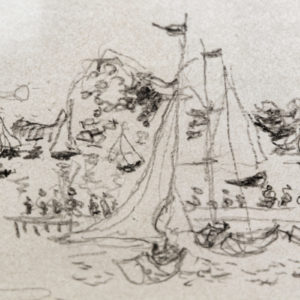 VENDU - Dessin à la mine de plomb - Jean Fusaro